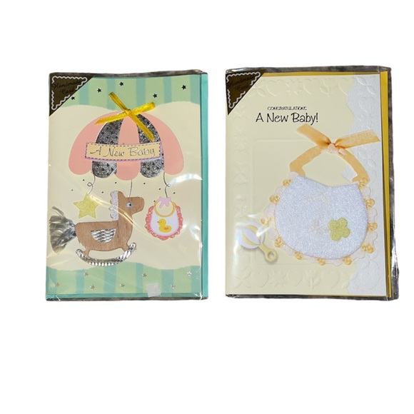 Brand new Set of 2 Generic 3D Baby Greeting Cards - Picture 1 of 3